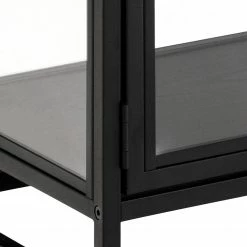 Red Living Sideboard Coogee IV - Glas / Metall - Schwarz -WOHNZIMMERMÖBEL Verkäufe 1000340385 220318 060 DETAILS P000000001000340385