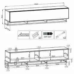 Fredriks TV-Wand Bylas (4-teilig) - Hochglanz Schwarz 16 Fredriks TV-Wand Bylas (4-teilig) - Hochglanz Schwarz -WOHNZIMMERMÖBEL Verkäufe 1000340457 220322 501 SKETCH DETAILS P000000001000340457 sketch