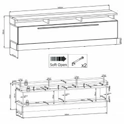 Fredriks TV-Wand Bylas (4-teilig) - Hochglanz Schwarz 17 Fredriks TV-Wand Bylas (4-teilig) - Hochglanz Schwarz -WOHNZIMMERMÖBEL Verkäufe 1000340457 220322 502 SKETCH DETAILS P000000001000340457 sketch