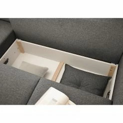 Norrwood Ecksofa Rutherford I - Webstoff Denga / Microfaser Laci: Graphit / Silber - Longchair beidseitig montierbar -WOHNZIMMERMÖBEL Verkäufe 1000340480 220513 070 DETAILS P000000001000340480