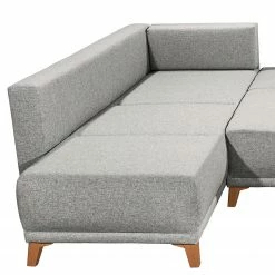 Mørteens Wohnlandschaft Rutherford - Webstoff Denga / Microfaser Laci: Silber / Anthrazit - Ottomane beidseitig montierbar -WOHNZIMMERMÖBEL Verkäufe 1000340484 220513 070 DETAILS P000000001000340484