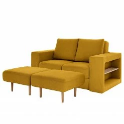 Looks by Wolfgang Joop Sofa Looks V-2 (2-Sitzer) - Microfaser Marta: Senfgelb - Breite: 172 cm
