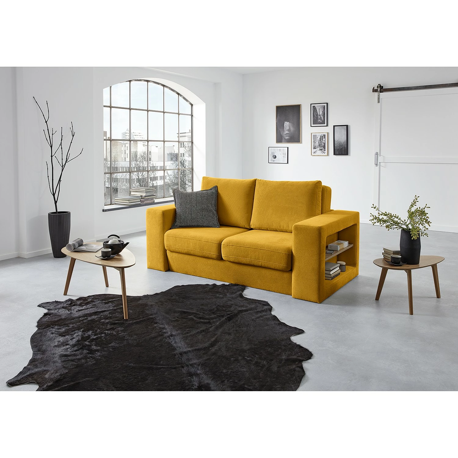 Looks by Wolfgang Joop Sofa Looks V-2 (2-Sitzer) - Microfaser Marta: Senfgelb - Breite: 172 cm 5 Looks by Wolfgang Joop Sofa Looks V-2 (2-Sitzer) - Microfaser Marta: Senfgelb - Breite: 172 cm – Bild 5
