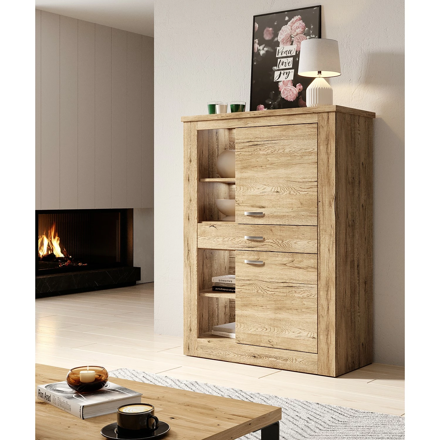 Loftscape Kommode Kilcar - Eiche Dekor 2 Loftscape Kommode Kilcar - Eiche Dekor – Bild 2