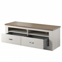 Loftscape TV-Lowboard Kilcar - Pinie Weiß / Trüffel -WOHNZIMMERMÖBEL Verkäufe 1000341635 220323 031 DETAILS P000000001000341635