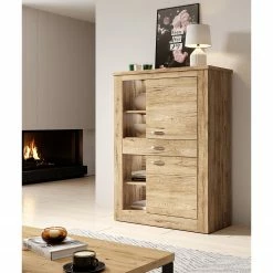 Loftscape Wohnwand Kilcar (4-teilig) - Eiche Dekor -WOHNZIMMERMÖBEL Verkäufe 1000341637 220323 023 MOOD DETAILS P000000001000341637 mood