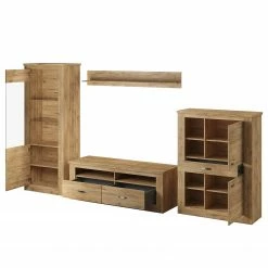 Loftscape Wohnwand Kilcar (4-teilig) - Eiche Dekor -WOHNZIMMERMÖBEL Verkäufe 1000341637 220323 032 DETAILS P000000001000341637