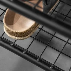 Red Living Schuhregal Ugo - Mango massiv / Metall - Mango / Schwarz -WOHNZIMMERMÖBEL Verkäufe 1000341958 220331 036 DETAILS P000000001000341958