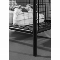 Red Living Schuhregal Ugo - Mango massiv / Metall - Mango / Schwarz -WOHNZIMMERMÖBEL Verkäufe 1000341958 220331 037 DETAILS P000000001000341958