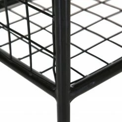 Red Living Schuhregal Ugo - Mango massiv / Metall - Mango / Schwarz -WOHNZIMMERMÖBEL Verkäufe 1000341958 220331 038 DETAILS P000000001000341958