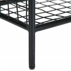 Red Living Schuhregal Ugo - Mango massiv / Metall - Mango / Schwarz -WOHNZIMMERMÖBEL Verkäufe 1000341958 220331 040 DETAILS P000000001000341958