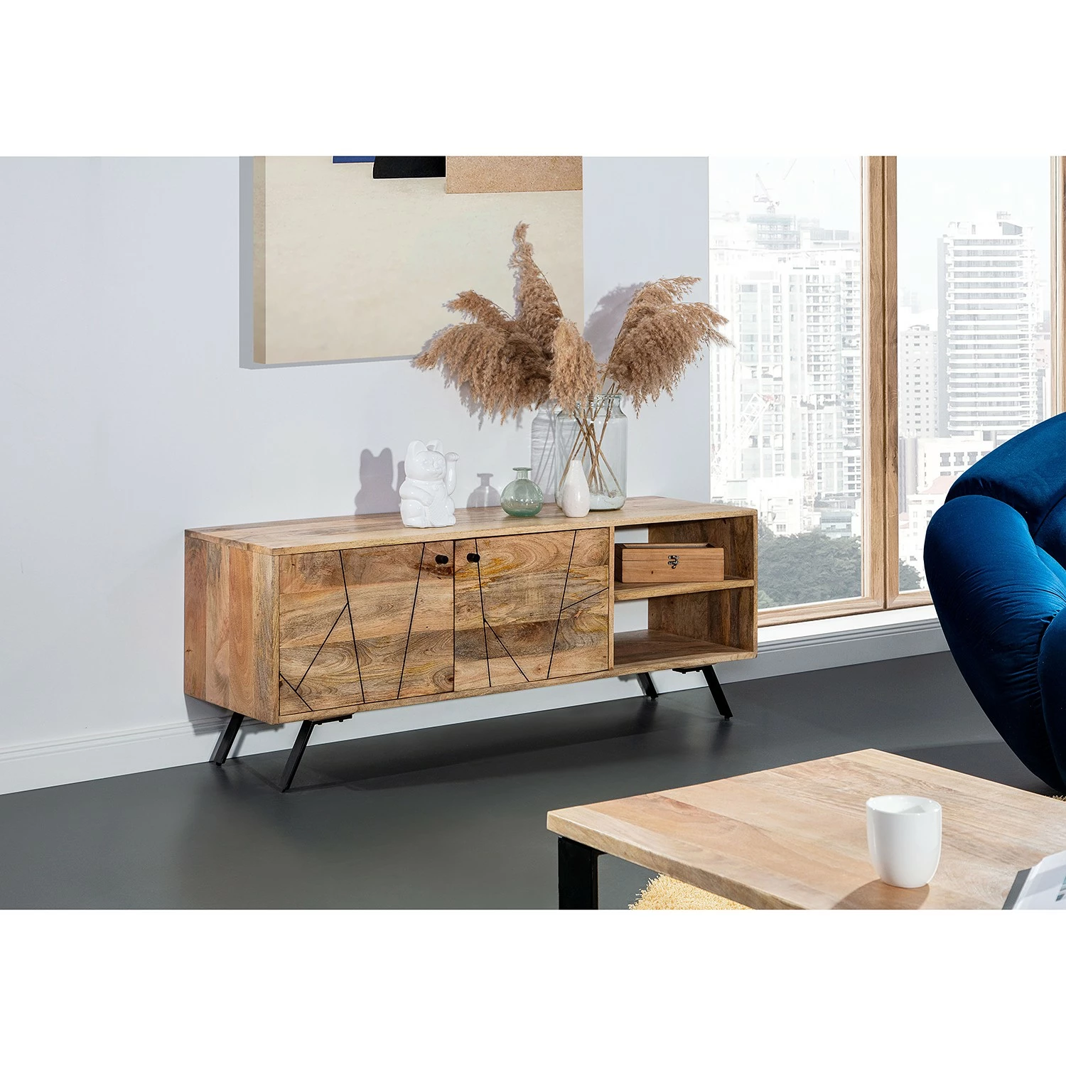 Naturoo TV-Lowboard Pic - Mango massiv 2 Naturoo TV-Lowboard Pic - Mango massiv – Bild 2