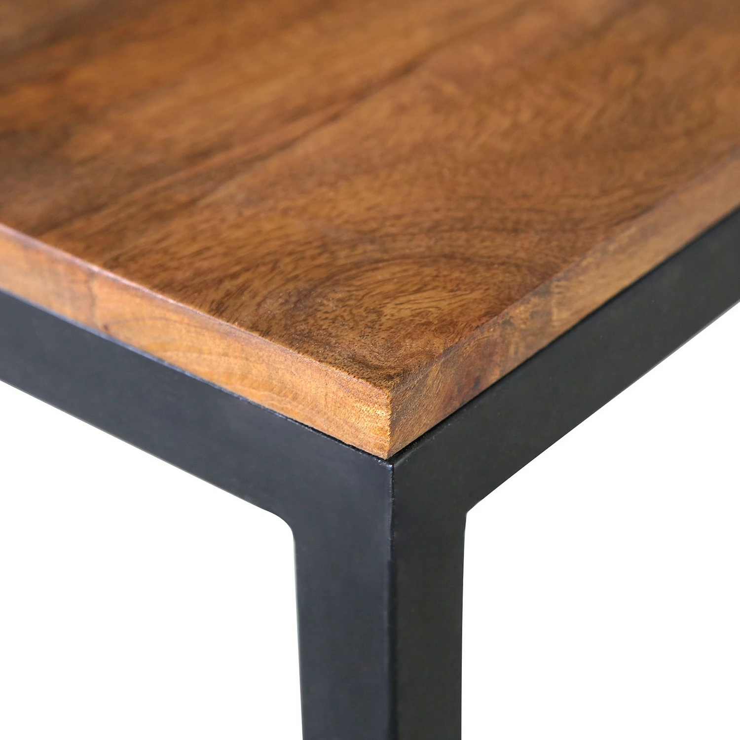 Red Living Beistelltisch Ugo II - Mango massiv / Metall - Mango / Schwarz 4 Red Living Beistelltisch Ugo II - Mango massiv / Metall - Mango / Schwarz – Bild 4