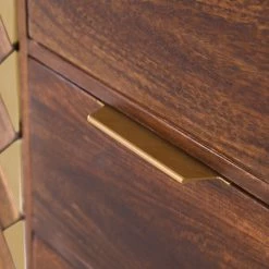 Red Living Sideboard Nook - Mango massiv / Metall - Mango / Gold -WOHNZIMMERMÖBEL Verkäufe 1000341969 220331 031 DETAILS P000000001000341969