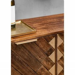 Red Living Sideboard Nook - Mango massiv / Metall - Mango / Gold -WOHNZIMMERMÖBEL Verkäufe 1000341969 220517 031 DETAILS P000000001000341969