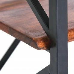 Red Living Regal Ugo II - Mango massiv / Metall - Mango / Schwarz -WOHNZIMMERMÖBEL Verkäufe 1000341970 220331 050 DETAILS P000000001000341970