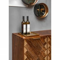 Red Living Kommode Nook - Mango massiv / Metall - Mango / Gold -WOHNZIMMERMÖBEL Verkäufe 1000341972 220331 060 DETAILS P000000001000341972