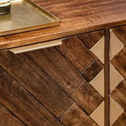 Red Living Kommode Nook - Mango massiv / Metall - Mango / Gold -WOHNZIMMERMÖBEL Verkäufe 1000341972 220331 062 DETAILS P000000001000341972