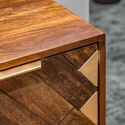 Red Living Kommode Nook - Mango massiv / Metall - Mango / Gold -WOHNZIMMERMÖBEL Verkäufe 1000341972 220331 065 DETAILS P000000001000341972