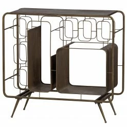 Red Living Weinregal Shiny - Metall - Messing