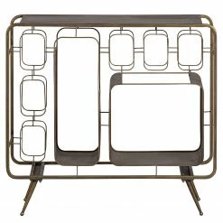 Red Living Weinregal Shiny - Metall - Messing -WOHNZIMMERMÖBEL Verkäufe 1000342082 220401 030 DETAILS P000000001000342082