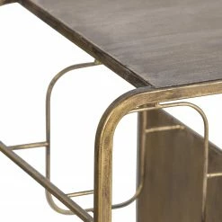 Red Living Weinregal Shiny - Metall - Messing -WOHNZIMMERMÖBEL Verkäufe 1000342082 220401 040 DETAILS P000000001000342082