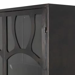 Red Living Vitrinenschrank Rustique - Metall - Antik Schwarz -WOHNZIMMERMÖBEL Verkäufe 1000342085 220401 060 DETAILS P000000001000342085