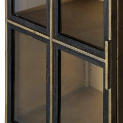 Red Living Standvitrine Punata - Metall - Messing / Schwarz 11 Red Living Standvitrine Punata - Metall - Messing / Schwarz -WOHNZIMMERMÖBEL Verkäufe 1000342089 220401 060 DETAILS P000000001000342089