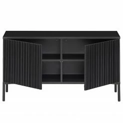 Naturoo Kommode Woodrow - Schwarz -WOHNZIMMERMÖBEL Verkäufe 1000342092 220401 030 DETAILS P000000001000342092