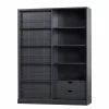 Red Living Schrank Vogue - Kiefer massiv - Kiefer Schwarz