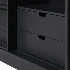 Red Living Schrank Vogue - Kiefer massiv - Kiefer Schwarz -WOHNZIMMERMÖBEL Verkäufe 1000342109 220401 080 DETAILS P000000001000342109