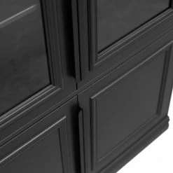 Red Living Vitrinenschrank Shady - Kiefer massiv - Schwarz -WOHNZIMMERMÖBEL Verkäufe 1000342119 220401 060 DETAILS P000000001000342119