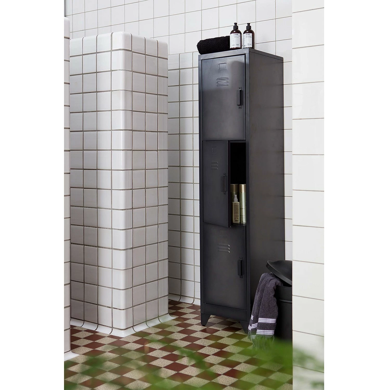 Red Living Schrank Wright (2er-Set) - Metall - Schwarz 2 Red Living Schrank Wright (2er-Set) - Metall - Schwarz – Bild 2