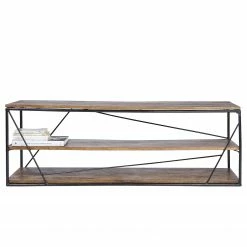 Tom Tailor TV-Lowboard Piketon - Mango massiv / Aluminium - Mango / Schwarz -WOHNZIMMERMÖBEL Verkäufe 1000342396 220408 030 DETAILS P000000001000342396