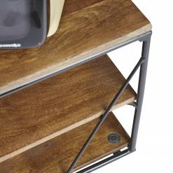 Tom Tailor TV-Lowboard Piketon - Mango massiv / Aluminium - Mango / Schwarz -WOHNZIMMERMÖBEL Verkäufe 1000342396 220408 060 DETAILS P000000001000342396