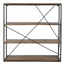 Tom Tailor Wandregal Piketon II - Mango massiv / Aluminium - Mango / Schwarz -WOHNZIMMERMÖBEL Verkäufe 1000342397 220325 030 DETAILS P000000001000342397