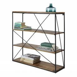 Tom Tailor Wandregal Piketon II - Mango massiv / Aluminium - Mango / Schwarz -WOHNZIMMERMÖBEL Verkäufe 1000342397 220325 050 DETAILS P000000001000342397