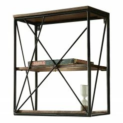 Tom Tailor Wandregal Piketon III - Mango massiv / Aluminium - Mango / Schwarz