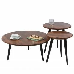 Tom Tailor Beistelltisch Saipina II - Mango massiv / Aluminium - Mango / Schwarz -WOHNZIMMERMÖBEL Verkäufe 1000342406 220325 050 DETAILS P000000001000342406