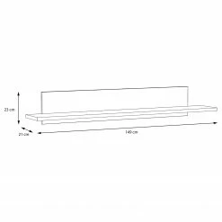Loftscape Wandboard Piemont - Schwarz / Eiche Bianco Dekor 8 Loftscape Wandboard Piemont - Schwarz / Eiche Bianco Dekor -WOHNZIMMERMÖBEL Verkäufe 1000342451 220404 500 SKETCH DETAILS P000000001000342451 sketch