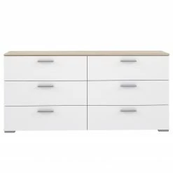 Loftscape Sideboard Perryton - Weiß / Eiche Sonoma Dekor -WOHNZIMMERMÖBEL Verkäufe 1000342469 220404 030 DETAILS P000000001000342469