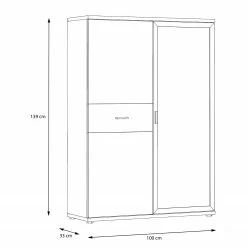 Loftscape Highboard Piemont - Inkl. Beleuchtung - Eiche Dekor -WOHNZIMMERMÖBEL Verkäufe 1000342471 220404 500 SKETCH DETAILS P000000001000342471 sketch