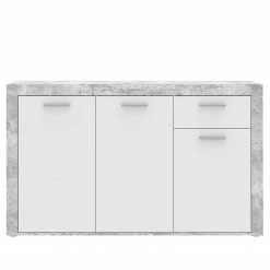 Loftscape Sideboard Ballito II - Weiß / Beton Dekor -WOHNZIMMERMÖBEL Verkäufe 1000342476 220404 030 DETAILS P000000001000342476