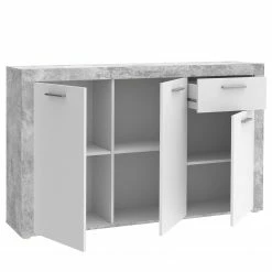 Loftscape Sideboard Ballito II - Weiß / Beton Dekor -WOHNZIMMERMÖBEL Verkäufe 1000342476 220404 032 DETAILS P000000001000342476