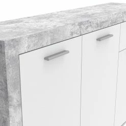 Loftscape Sideboard Ballito II - Weiß / Beton Dekor -WOHNZIMMERMÖBEL Verkäufe 1000342476 220404 035 DETAILS P000000001000342476