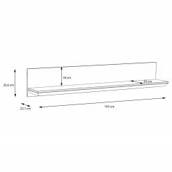 Ridgevalley Wandboard Sandvik - Breite: 145 cm -WOHNZIMMERMÖBEL Verkäufe 1000342480 220331 500 SKETCH DETAILS P000000001000342480 sketch