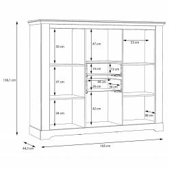 Ridgevalley Highboard Sandvik II - Eiche Weiß Dekor / Eiche Nelson Dekor 11 Ridgevalley Highboard Sandvik II - Eiche Weiß Dekor / Eiche Nelson Dekor -WOHNZIMMERMÖBEL Verkäufe 1000342493 220331 501 SKETCH DETAILS P000000001000342493 sketch
