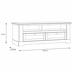 Ridgevalley TV-Lowboard Sandvik II - Eiche Weiß Dekor / Eiche Nelson Dekor -WOHNZIMMERMÖBEL Verkäufe 1000342496 220331 500 SKETCH DETAILS P000000001000342496 sketch
