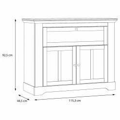 Ridgevalley Kommode Sandvik - Eiche Weiß Dekor / Eiche Nelson Dekor 10 Ridgevalley Kommode Sandvik - Eiche Weiß Dekor / Eiche Nelson Dekor -WOHNZIMMERMÖBEL Verkäufe 1000342501 220331 500 SKETCH DETAILS P000000001000342501 sketch