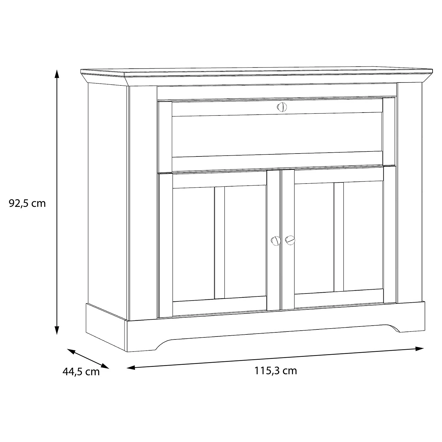Ridgevalley Kommode Sandvik - Eiche Weiß Dekor / Eiche Nelson Dekor 5 Ridgevalley Kommode Sandvik - Eiche Weiß Dekor / Eiche Nelson Dekor – Bild 5